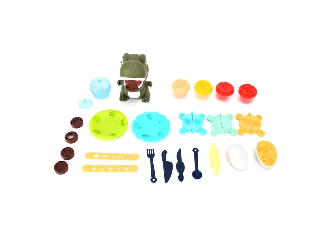 Mali conjunto de Brinquedo de Máquina de Massa Dinossauro Massinha Colorida Diy 26pcs Presente Bx168 8