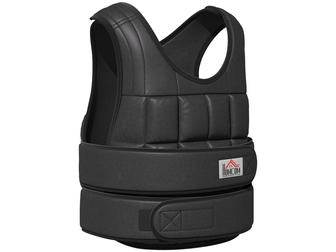 30 Kg Gewichtsweste Trainingsweste Com 35 Gewichtssäcke Adjustable Krafttraining Fitness Oxford Metal Black 60 X 50 Cm