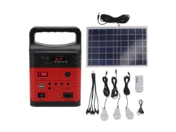 Laxiscreed Fonte De Energia Solar Compacta De 10w Com Tomada Ue, Ideal Para Acampamentos E Atividades Ao Ar Livre