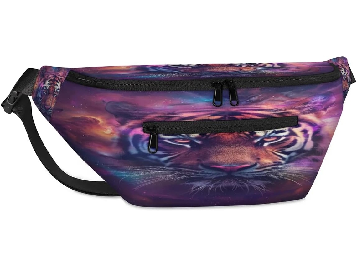 Bolsa de Ombro Divertida Folha com Cachorro (38x25x19cm)