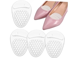 Protetores Metatarsais Para Sapatos De Salto Alto, 2 Pares, Silicone