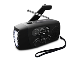 Rádio Inteligente Com Manivela (rádio De Emergência), Lanterna Com Célula Solar E Bateria Externa