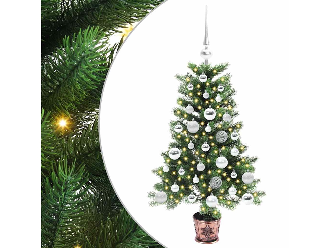 Conjunto 1 Árvore De Natal Vidaxl Verde Polietileno (90 Cm)