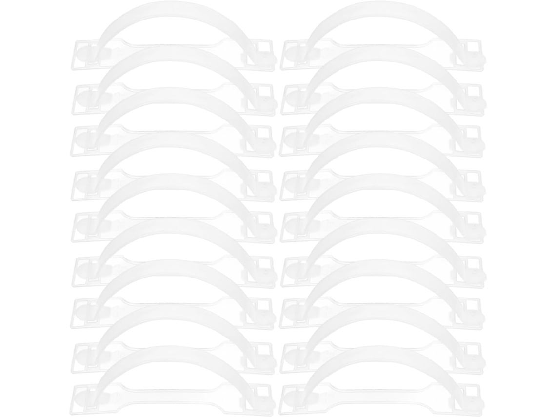 Conjunto De 100 Alças Papelão Pp Branco Para Caixas Leite, Fáceis De Transportar, Ideais Para Uso Em Fábricas E
