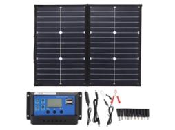 Painel Solar Duplo (42w 16v, Com Controlador 30a, À Prova D'água)