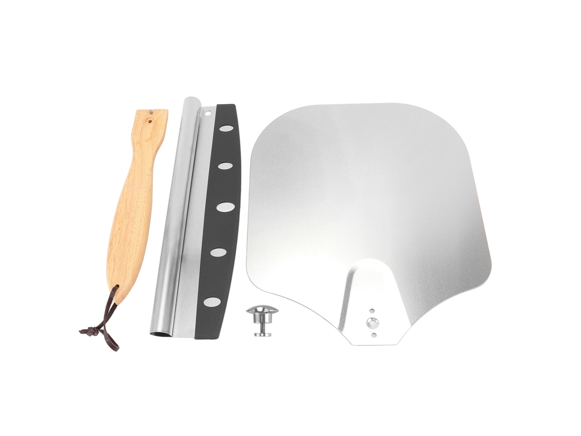 Conjunto De Lâmina Para Pizza Plegável Aço Inoxidável Spatula Cortador Antiaderente Para Pães E Massas