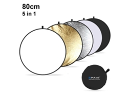 Lurelia Refletor Fotográfico 5 Em 1 Dobrável Durável Prata Dourado Branco