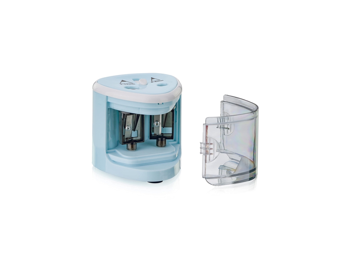 Apontador Elétrico Universal Para Todos Os Lápis, Lápis De Cor, Delineadores E Giz De Cera | Apontador Duplo Para Lápis De 6 8 Mm Aquaforge