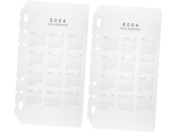 Divisórias Para Agenda, Em Pp Transparente E Resistente, Com Divisórias Removíveis Para Cadernos E Planejadores Mensais.