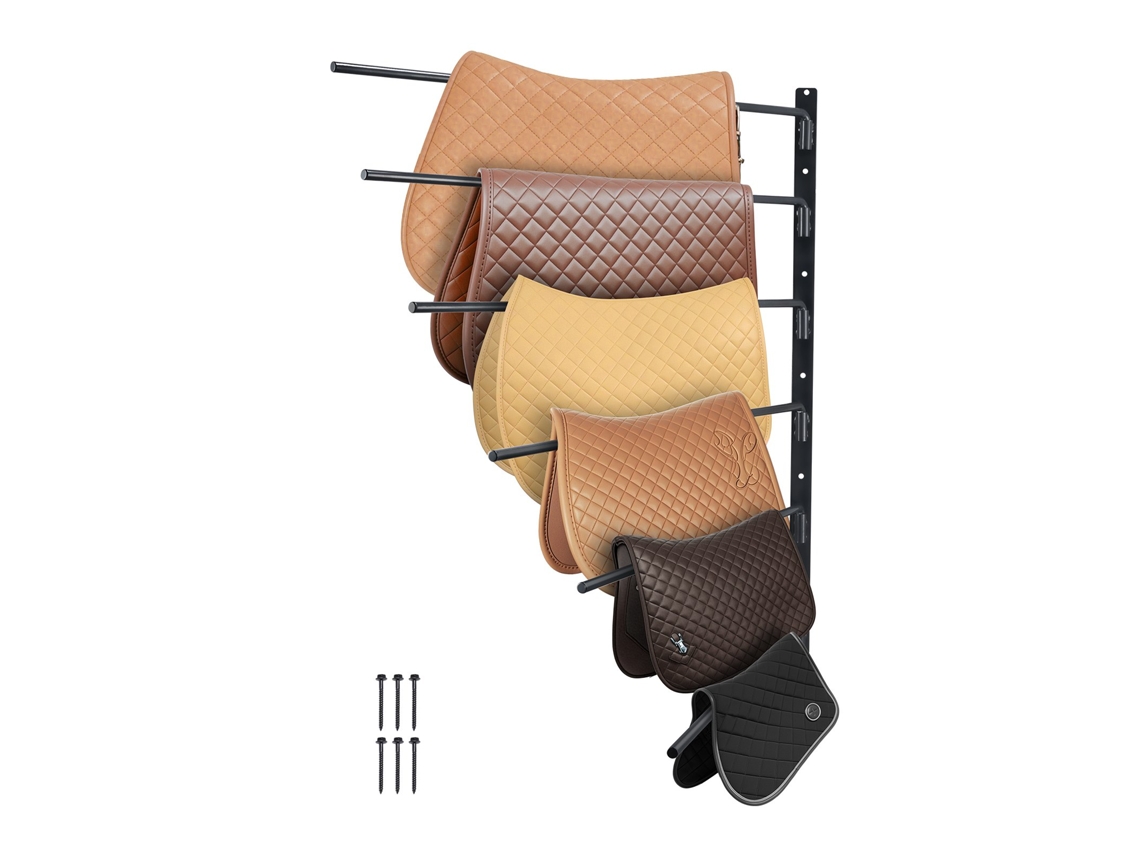 VEVOR Suporte de sela dobrável de parede de 6 níveis 78,5 x 76,0 x 14,0 cm