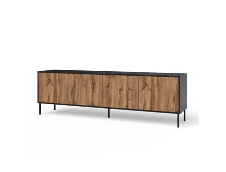 Buffet 4 Portas Budapest S Preto/canela Aqa Design
