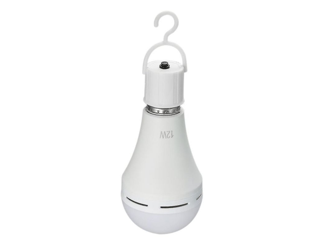 Bombilla Led Recarregável 12w Equivalente 60w 6000k Luz De Emergencia Portátil Para Apagones Camping
