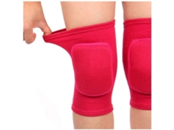 Joelheiras Esportivas Respiráveis, Joelheiras Elásticas, Suporte De Joelho De Esponja Espessada Para Dança, Rosa E Vermelho Aquaforge