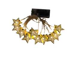 Luzes de Fio Led Ramadã Eid Mubarak Lua Estrela Bateria Operada Decorativa Interior com S/MARCA