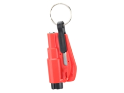 Martelo de Quebra Janela de Carro Multifuncional Vermelho