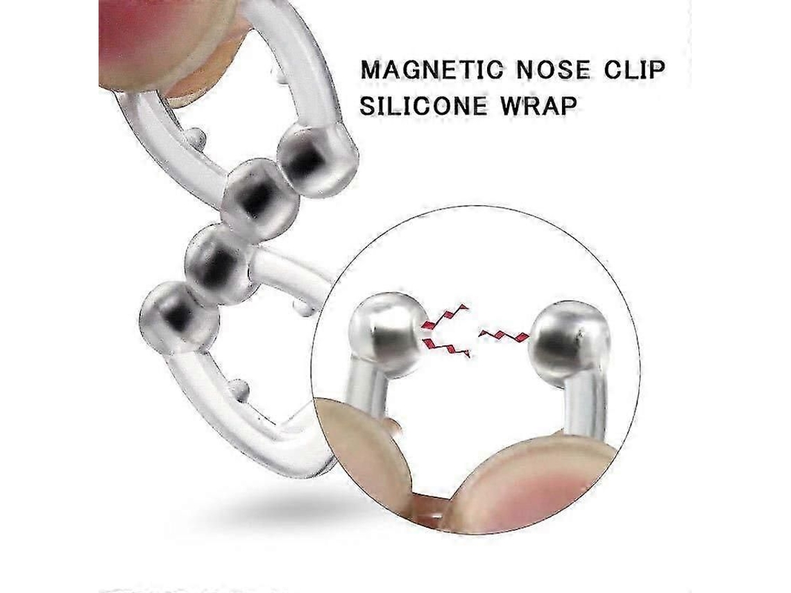 Conjunto De 3 Clipes Nasais Magnéticos De Silicone Antirronco - Novo Produto S03