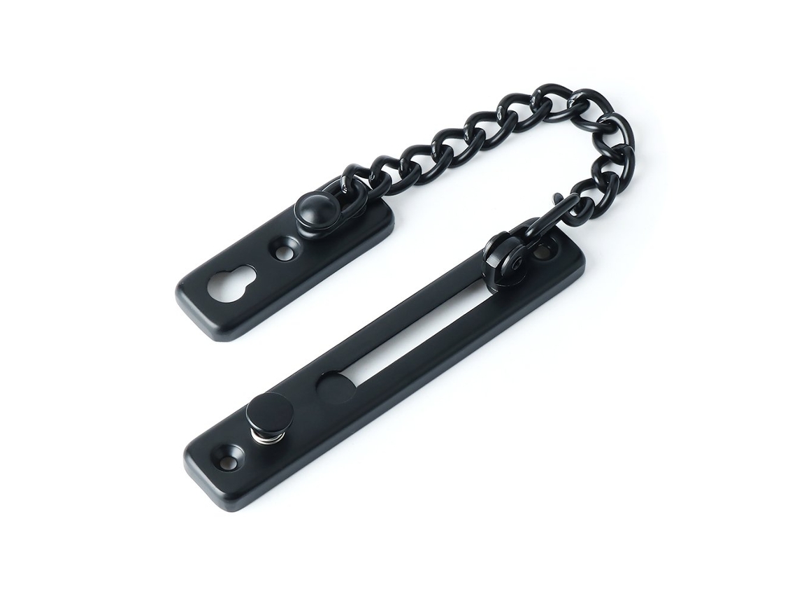 Fechadura De Porta Antirroubo Com Corrente E Mola