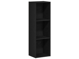 Bookcase, Bookcases Vidaxl Preto Madeira Processada (36 X 30 X 114 Cm)