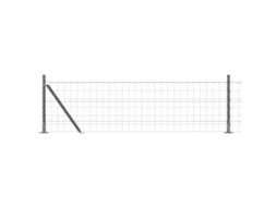 Conjunto 1 Cerca Externa Vidaxl Cinzento Aço (10 X 0,6 M)