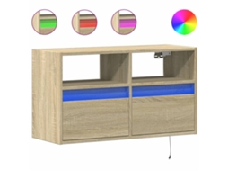 Tv Wall Cabinet, Tv Wall Cabinets Vidaxl Marrom Madeira Processada (n/a)