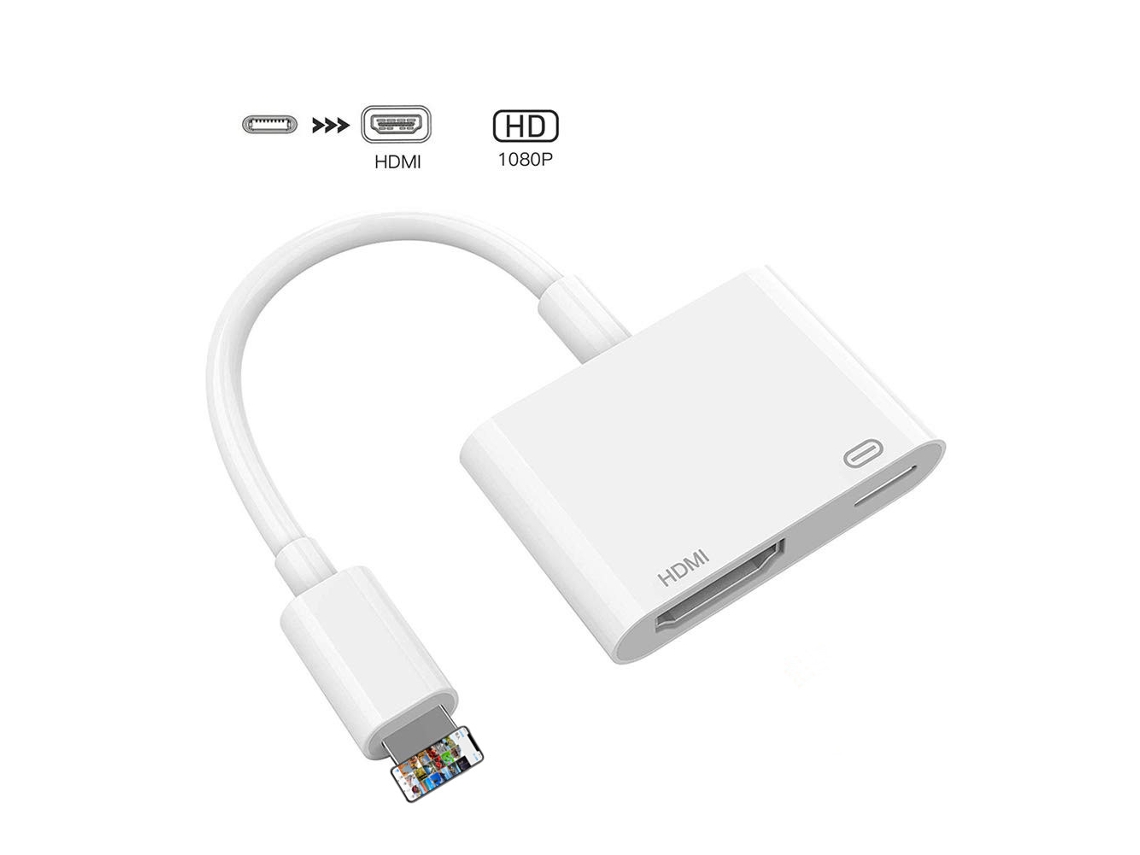 Adaptador Hdmi Screen Mirroring: Ligação Com Fios Do Lilemóvel À Tv/monitor Para Espelhamento De Ecrã Hd Sem Atrasos