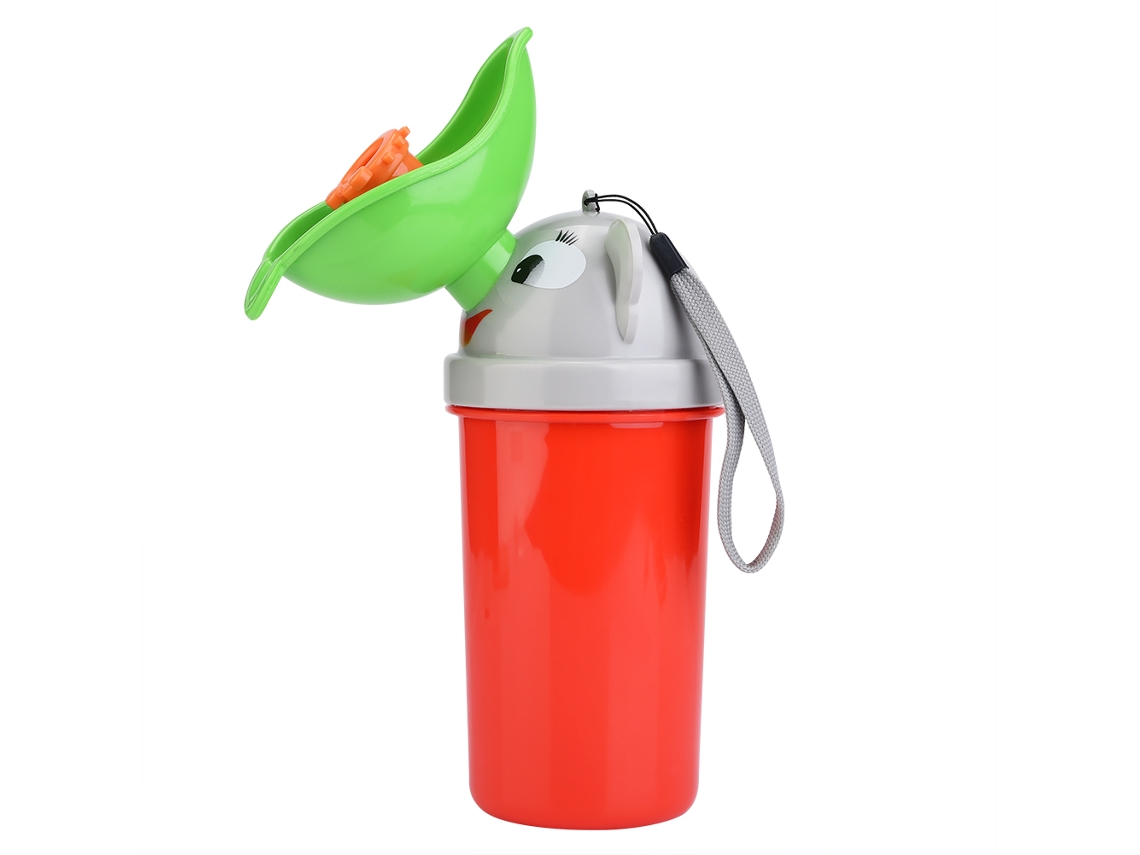 Urinário Portátil Para Bebê Urso Infantil Upgrade Anti-vazamento Anti-odor Para Viagem Carro Camping Vermelho
