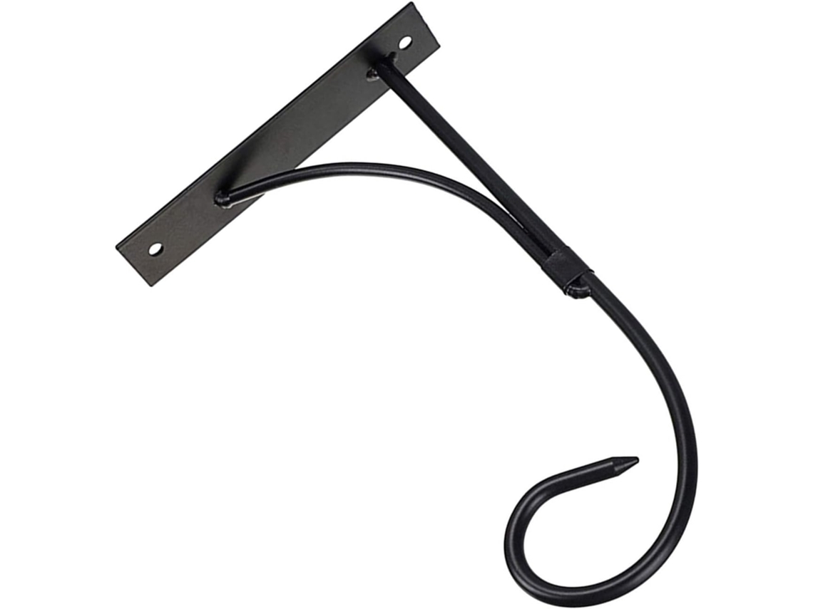 Ganchos de Metal Preto para Vasos de Flores, Orquídeas e Lanternas, para Fixação na Parede, Ideais para Cozinha e Hall CHABERLU