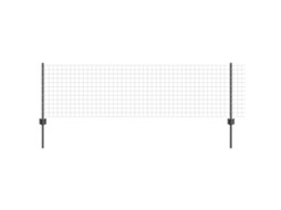 Conjunto 1 Barreira Externa Vidaxl Cinzento Aço (50 X 0,6 M)