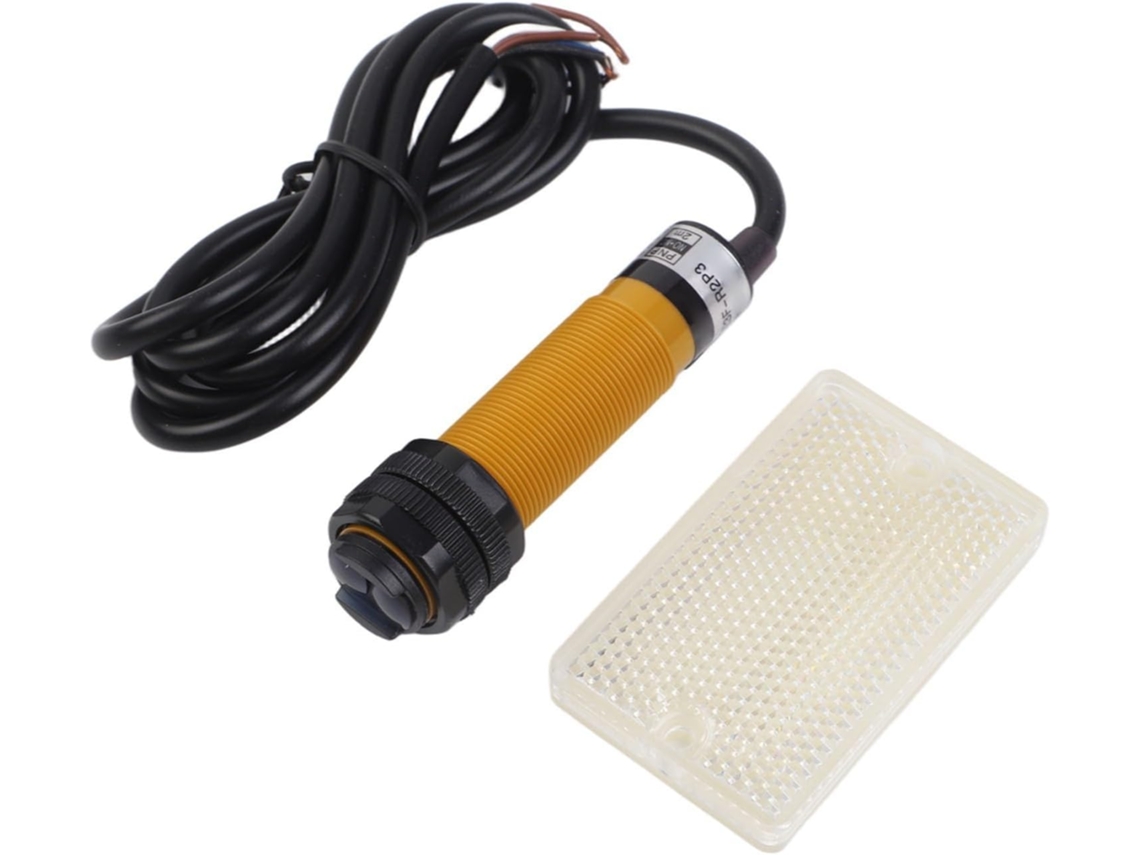 Sensor Fotoelétrico Reflexivo E3f R2p3 Com Luz Indicadora, Pnp