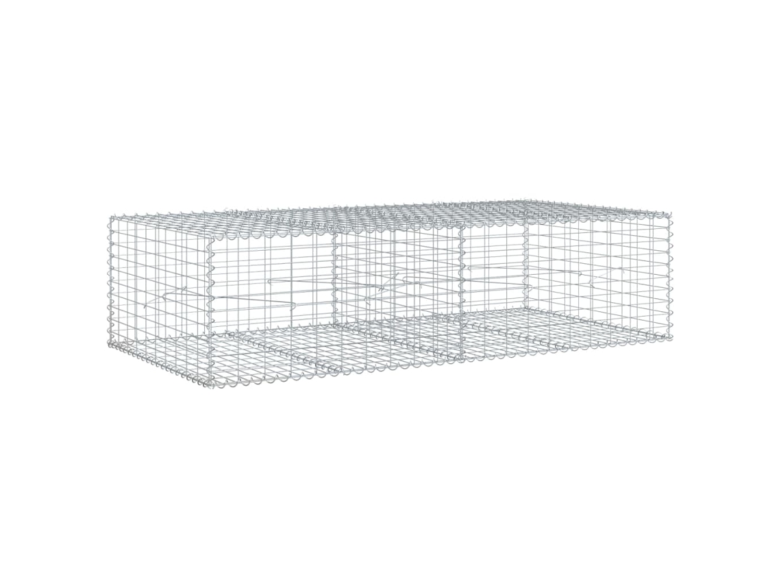 Gabion Basket, Gabion Baskets Vidaxl Prateado Ferro (200 X 100 X 50 Cm)