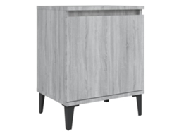 Bed Cabinet, Bed Cabinets Vidaxl Cinzeto Madeira Processada (n/a)
