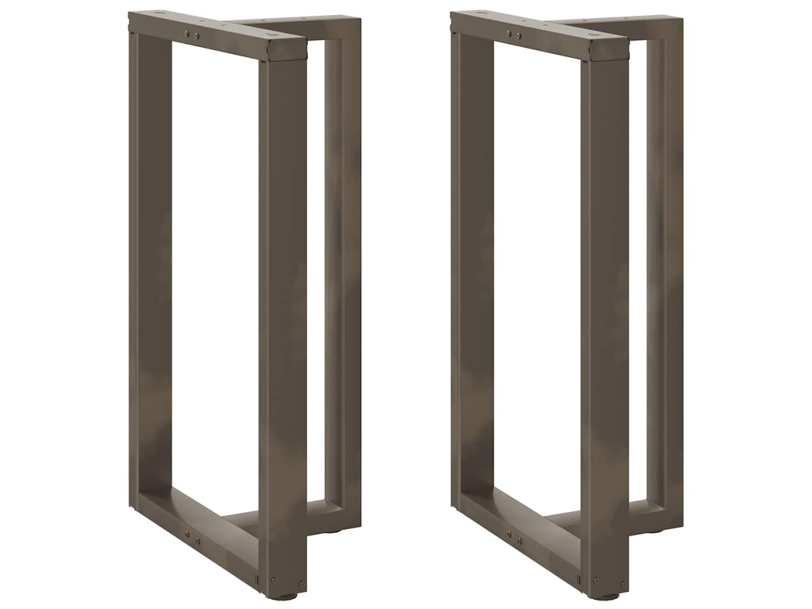 Vidaxl Pés De Mesa De Bar Em Forma De T, 2 Peças, Preto, 60x35x(100-101) Cm, Aço