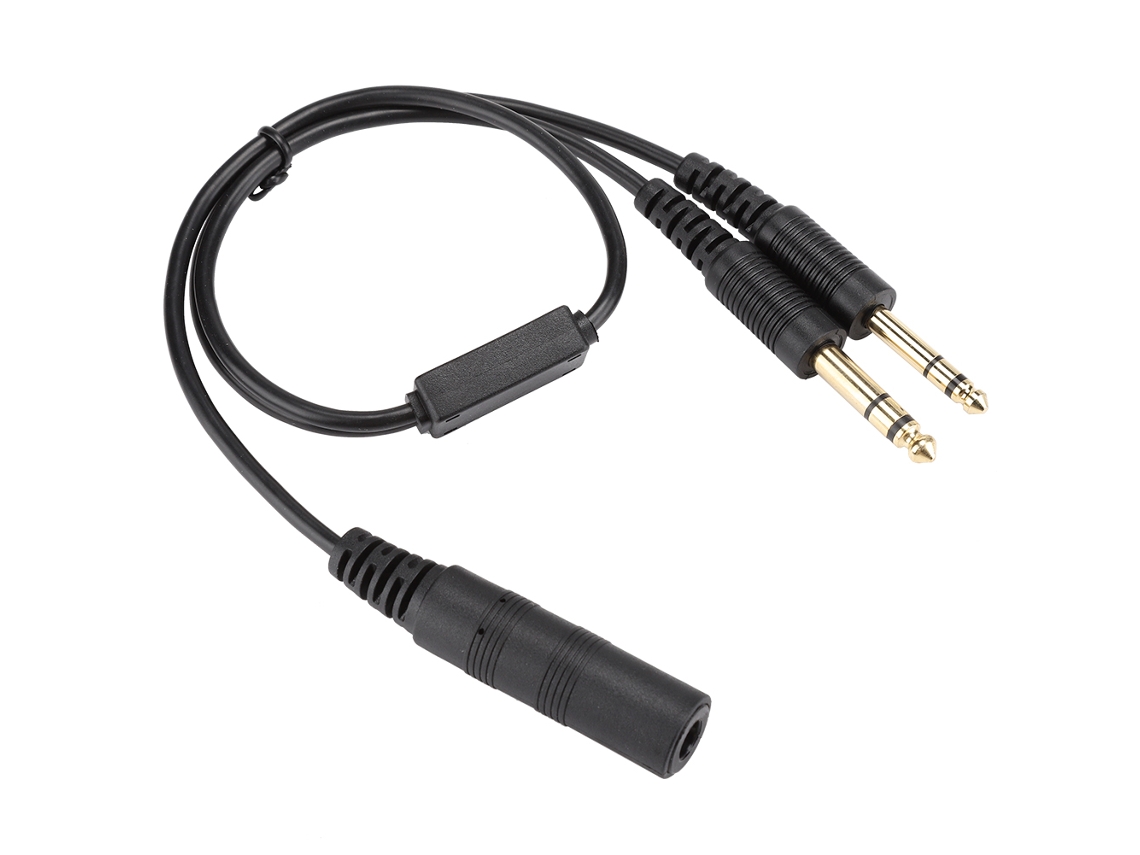Adaptador Universal para Fone de Ouvido de Aviação H ga para Helicóptero, Compatível com Cabo David Clark CHABERLU