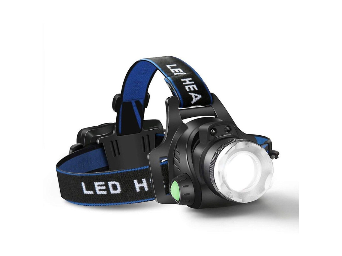 Farol Recarregável Usb Com 4 Modos E Faixa De Cabeça Ajustável Perfeito Para Acampamento, Caminhadas, Caça E Muito Mais Yizhood (preto)