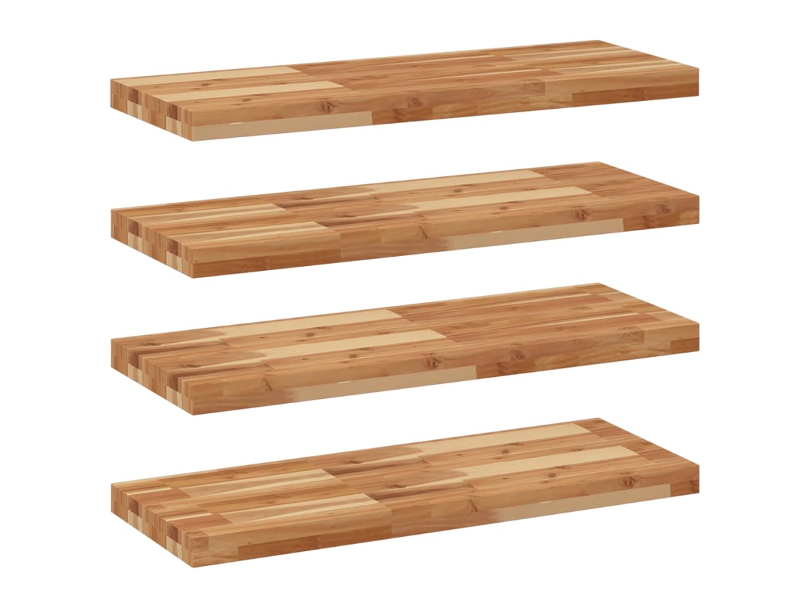 Floating Shelf, Floating Shelves Vidaxl Marrom Madeira De Acácia (80 X 30 X 4 Cm)