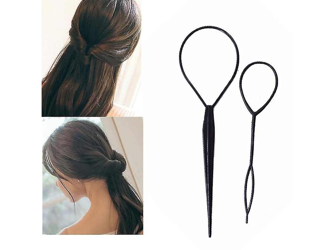 Kit de 4 Ferramentas Mágicas para Trançar e Curl de Cabelo