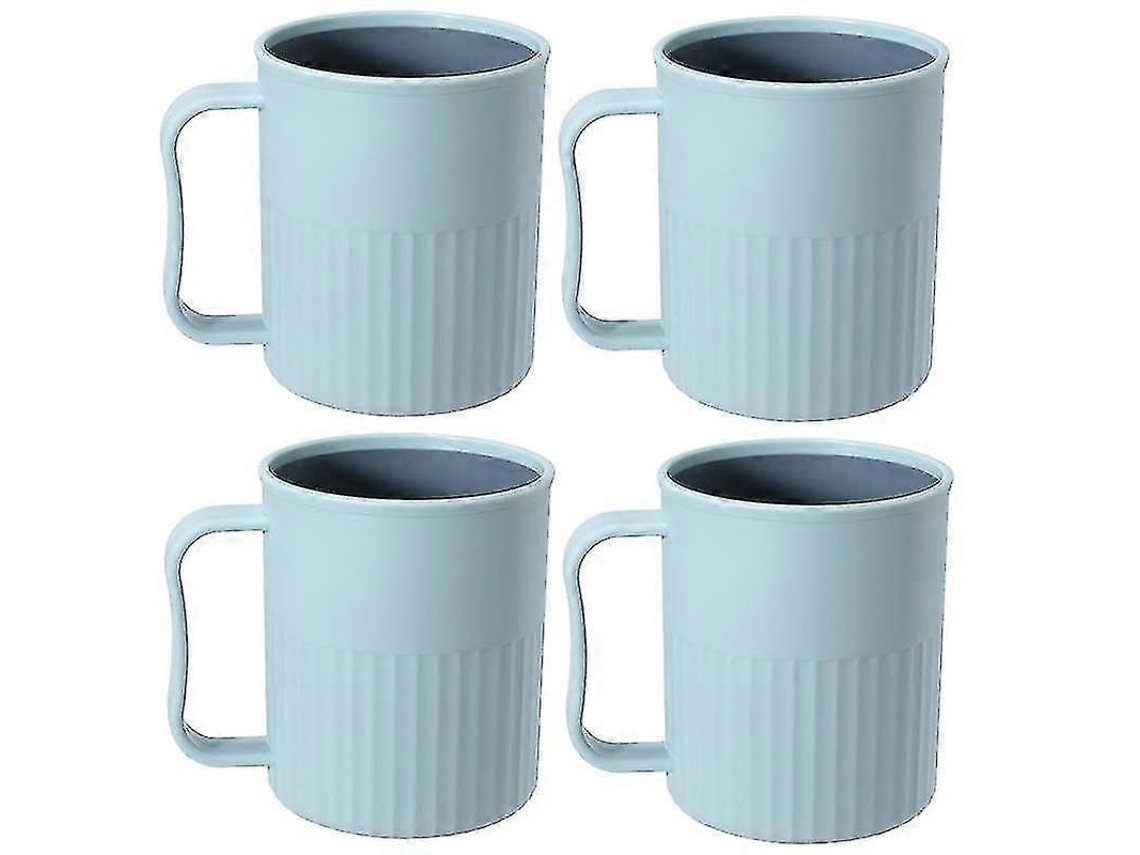 4 Canecas De Plástico Sem Bpa, Copos Para Chá E Café Com Alça - Yx