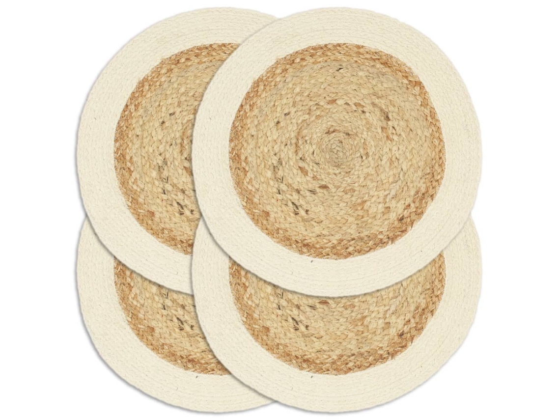 Placemat, Placemats Vidaxl Marrom Algodão (n/a)