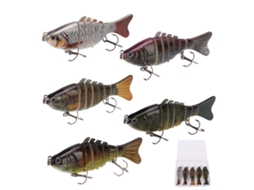 Lure Bionic Bait (multi-joint Design, Bionic Fish Attraction) 10cm 15.5g Plastic Hard Bait 7-joint Fish Hs001