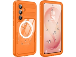 Capa Para Samsung Galaxy S26, À Prova De Água E Resistente A Impactos, Com Proteção Completa Laranja Panoona