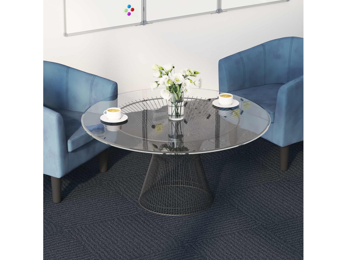 Vidaxl Azulejo De Carpete Cinza Azul 50 X 50 Cm 20 Unid. Pp E Betume
