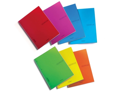 6520 Caderno e Bloco A5 70 Folhas Cores Sortidas Blasetti
