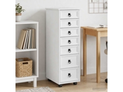 Vidaxl Armário Móvel Com Gavetas Corona Branco