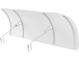 Defletor de Vento para Ar Condicionado, Fabricado em Abs Branco com Orifícios Ventilação Evitar o CHABERLU