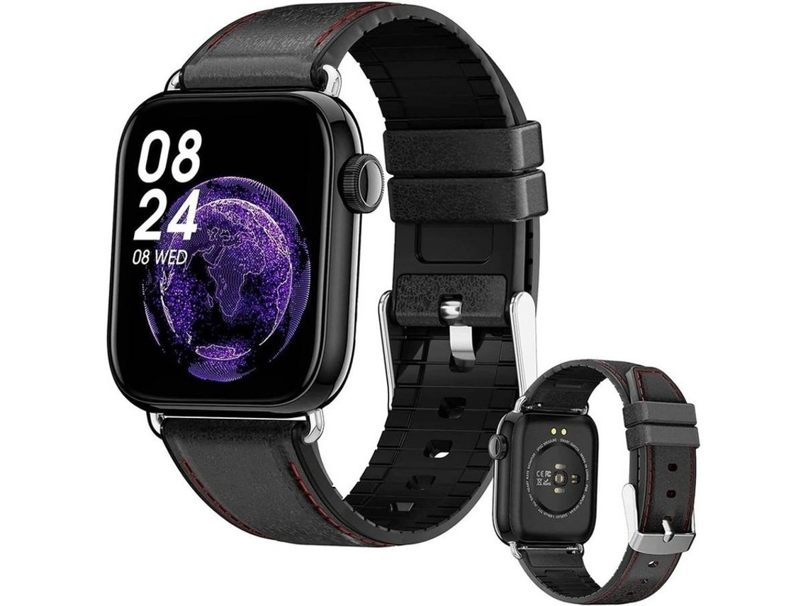 Smartwatch Heartbeat Fitness Tracker Pressão Sanguínea Sono Monitor Sangue Notificação Mensagem Para Android Ios Yizhood (preto)