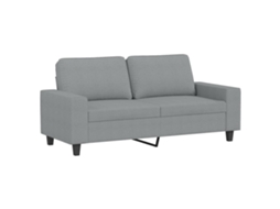 Sofá de 2 lugares em tecido VIDAXL cinzento-claro (140 cm)