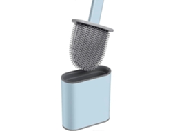 Brosse De Banheiro De Silicone Com Suporte Suspenso, Esponja Antibacteriana Wc