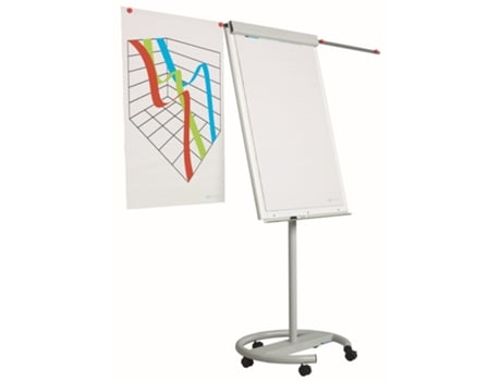 Flipchart 70X105 cm Quadro Branco Magnético Móvel