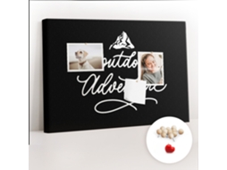 Quadro De Cortiça Com Impressão Citação De Viagem Para A Sala De Estar Espelharte (60x40 Cm)