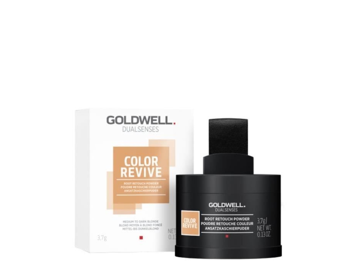 Coffret Produtos Capilares Goldwell Goldwell Pó Retocador De Raiz Color Revive Rubio Médio A Escuro 3,7 Gr